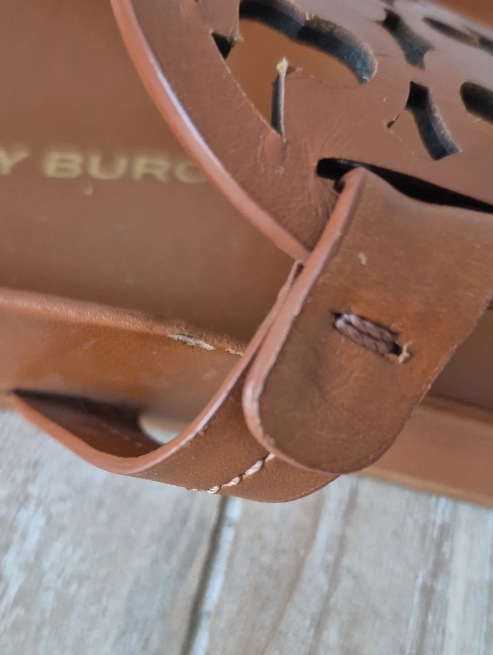 Tory Burch Cloud Miller Sandals Bourbon Miele Size 7